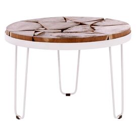 ΤΡΑΠΕΖΙ ΣΑΛΟΝΙΟΥ TIMOTHY ΑΠΟ ΜΑΣΙΦ ΞΥΛΟ ΑΚΑΚΙΑΣ ΛΕΥΚΟΣ ΣΚΕΛΕΤΟΣ Φ73x45Υεκ.HM8366.12 - ΤΡΑΠΕΖΑΚΙΑ ΣΑΛΟΝΙΟΥ στο Milonadakis.gr