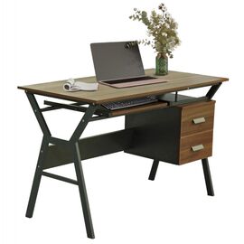 ΓΡΑΦΕΙΟ VITINO HM2130.03 ΜΕΛΑΜΙΝΗ-ΜΕΤΑΛΛΟ ΣΕ ΚΑΡΥΔΙ-ΓΚΡΙ 120X60X76εκ. - ΓΡΑΦΕΙΑ στο Milonadakis.gr