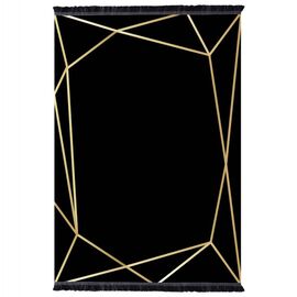 ΧΑΛΙ ΣΑΛΟΝΙΟΥ ΜΕ ΚΡΟΣΙΑ JOSIANE ΜΑΥΡΟ-ΧΡΥΣΟ HM7677.30 120X170 εκ. - ΣΠΙΤΙΟΥ στο Milonadakis.gr