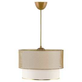 ΦΩΤΙΣΤΙΚΟ ΟΡΟΦΗΣ ΚΡΕΜΑΣΤΟ HM7659.02,ΧΡΥΣΟ ΜΕΤΑΛΛΟ, ΥΦΑΣΜΑ ΛΕΥΚΟ, Φ30x65 εκ. - ΦΩΤΙΣΤΙΚΑ ΟΡΟΦΗΣ στο Milonadakis.gr