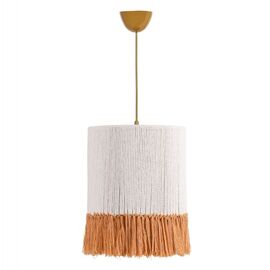 ΦΩΤΙΣΤΙΚΟ ΟΡΟΦΗΣ ΚΡΕΜΑΣΤΟ ΑΠΟ ΣΧΟΙΝΙ ΛΕΥΚΟ ΜΠΕΖ HM7651.03 Φ25x80 εκ. - ΦΩΤΙΣΤΙΚΑ ΟΡΟΦΗΣ στο Milonadakis.gr