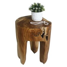 ΒΟΗΘΗΤΙΚΟ ΤΡΑΠΕΖΑΚΙ ΑΠΟ ΜΑΣΙΦ ΞΥΛΟ ΤEAK ΦΥΣΙΚΟ Φ30X40Υεκ. HM9349 - ΒΟΗΘΗΤΙΚΑ ΤΡΑΠΕΖΑΚΙΑ στο Milonadakis.gr