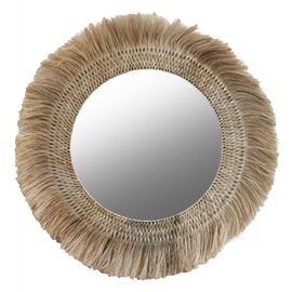 ΚΑΘΡΕΠΤΗΣ ΤΟΙΧΟΥ ΣΤΡΟΓΓΥΛΟΣ ΜΕ ΙΝΕΣ ΑΜΠΑΚΑ ΣΕ ΧΡΩΜΑ ΦΥΣΙΚΟ 120x4x120Yεκ.HM7747 - ΚΑΘΡΕΠΤΕΣ στο Milonadakis.gr