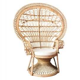ΠΟΛΥΘΡΟΝΑ ROYAL PEACOCK HM9342 RATTAN ΣΕ ΦΥΣΙΚΟ-ΜΑΞΙΛΑΡΙ ΜΠΕΖ 114x72x150Yεκ. - ΚΑΡΕΚΛΕΣ - ΠΟΛΥΘΡΟΝΕΣ στο Milonadakis.gr
