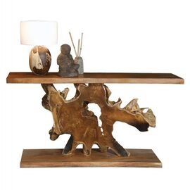 ΚΟΝΣΟΛΑ HM9357 ΑΠΟ ΜΑΣΙΦ ΞΥΛΟ ΤEAK ΦΥΣΙΚΟ 150X40X80YEK. - ΜΠΟΥΦΕΔΕΣ-ΚΟΝΣΟΛΕΣ στο Milonadakis.gr