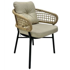 ΠΟΛΥΘΡΟΝΑ ΑΛΟΥΜΙΝΙΟΥ DARK GREY ΕΠΑΓΓΕΛΜ. RATTAN ΜΑΞΙΛΑΡΙ ΜΠΕΖ HM5863.01 60x56x84 εκ. - ΚΑΡΕΚΛΕΣ - ΠΟΛΥΘΡΟΝΕΣ στο Milonadakis.gr