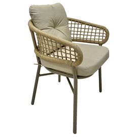 ΠΟΛΥΘΡΟΝΑ ΑΛΟΥΜΙΝΙΟΥ ΜΟΚΑ ΕΠΑΓΓΕΛΜ. RATTAN & ΜΑΞΙΛΑΡΙ ΜΠΕΖ HM5863.02 60x56x84 εκ. - ΚΑΡΕΚΛΕΣ - ΠΟΛΥΘΡΟΝΕΣ στο Milonadakis.gr