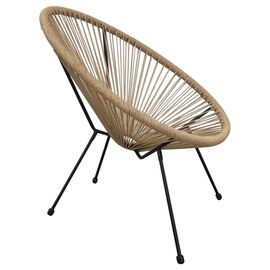 ΠΟΛΥΘΡΟΝΑ ACAPULCO Τ. ΦΩΛΙΑ ΜΕΤΑΛΛΟ ΜΑΥΡΟ ΜΕ TWISTED WICKER HM5871.01 70x73x79 εκ. - ΚΑΡΕΚΛΕΣ - ΠΟΛΥΘΡΟΝΕΣ στο Milonadakis.gr
