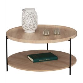 ΤΡΑΠΕΖΙ ΣΑΛΟΝΙΟΥ MATTEO 2 ΕΠΙΠΕΔΩΝ ΣΤΡΟΓΓΥΛΟ HM8753.11 Φ75x40,5Yεκ - ΤΡΑΠΕΖΑΚΙΑ ΣΑΛΟΝΙΟΥ στο Milonadakis.gr