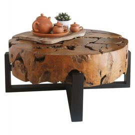 ΤΡΑΠΕΖΙ ΣΑΛΟΝΙΟΥ MOBLEY HM9352 ΑΠΟ ΜΑΣΙΦ ΞΥΛΟ ΤEAK ΦΥΣΙΚΟ Φ80x40YΕκ. - ΤΡΑΠΕΖΑΚΙΑ ΣΑΛΟΝΙΟΥ στο Milonadakis.gr