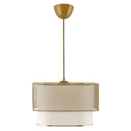 ΦΩΤΙΣΤΙΚΟ ΟΡΟΦΗΣ ΚΡΕΜΑΣΤΟ HM7660.02 ΜΕΤΑΛΛΟ ΥΦΑΣΜΑ ΧΡΥΣΟ ΛΕΥΚΟ 30x20(65)Yεκ. - ΦΩΤΙΣΤΙΚΑ ΟΡΟΦΗΣ στο Milonadakis.gr