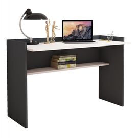 ΓΡΑΦΕΙΟ ΜΕΛΑΜΙΝΗΣ ΓΚΡΙ ΛΕΥΚΟ HM9227.13 118x58x80Υεκ. - ΓΡΑΦΕΙΑ στο Milonadakis.gr