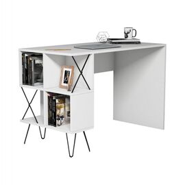 ΓΡΑΦΕΙΟ ΥΠΟΛΟΓΙΣΤΗ ΜΕΛΑΜΙΝΗΣ HM9509.03 ΛΕΥΚΟ ΜΕ ΡΑΦΙΑ 120x60x78.8Yεκ - ΓΡΑΦΕΙΑ στο Milonadakis.gr