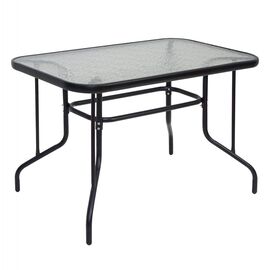 ΤΡΑΠΕΖΙ ADAM HM5020.03 ΜΕΤΑΛΛΙΚΟ ΜΑΥΡΟ ΜΕ ΓΥΑΛΙΝΗ ΕΠΙΦΑΝΕΙΑ 110Χ60Χ71Υεκ. - ΤΡΑΠΕΖΙΑ ΕΞ. ΧΩΡΟΥ στο Milonadakis.gr