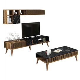 ΣΥΝΘΕΣΗ ΣΑΛΟΝΙΟΥ 2ΤΜΧ ΚΑΡΥΔΙ-ΜΑΥΡΟ ΜΑΡΜΑΡΟ HM11847.02 - ΣΥΝΘΕΣΕΙΣ ΣΑΛΟΝΙΟΥ στο Milonadakis.gr