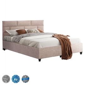 ΚΡΕΒΑΤΙ SOLEDAD ΜΠΕΖ HM644.22  ΓΙΑ ΣΤΡΩΜΑ 150x200 εκ. - ΚΡΕΒΑΤΙΑ στο Milonadakis.gr
