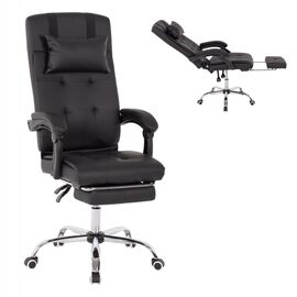 ΠΟΛΥΘΡΟΝΑ ΓΡΑΦΕΙΟΥ ΔΙΕΥΘΥΝΤΙΚΗ ΜΑΥΡΗ HM1057.11 ΜΕ ΠΤΥΣΣΟΜΕΝΟ ΥΠΟΠΟΔΙΟ 58x71x128Y εκ. - ΚΑΡΕΚΛΕΣ ΓΡΑΦΕΙΟΥ στο Milonadakis.gr