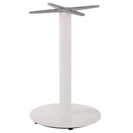 ΒΑΣΗ ΤΡΑΠΕΖΙΟΥ ΑΛΟΥΜΙΝΙΟΥ ΣΤΡΟΓΓΥΛΗ ΛΕΥΚΟ ΜΑΤ HM476.02 ΣΤΑΥΡΟΣ 48Χ48εκ Φ45Χ72Υεκ. - ΒΑΣΕΙΣ ΤΡΑΠΕΖΙΩΝ στο Milonadakis.gr