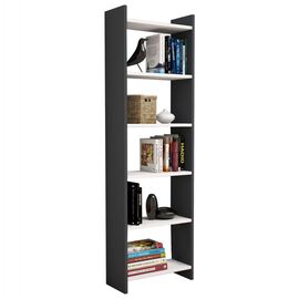 ΒΙΒΛΙΟΘΗΚΗ CLASSIKER HM9226.13 ΜΕΛΑΜΙΝΗΣ ΓΚΡΙ-ΛΕΥΚΟ 48,5x22x160Υεκ. - ΒΙΒΛΙΟΘΗΚΕΣ στο Milonadakis.gr