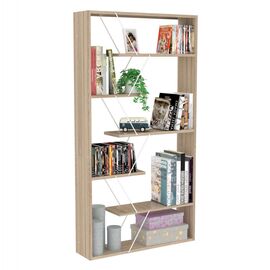 ΒΙΒΛΙΟΘΗΚΗ TARS HM2240.11 SONAMA ΜΕΛΑΜΙΝΗ-ΛΕΥΚΕΣ ΜΕΤΑΛΛΙΚΕΣ ΒΕΡΓΕΣ 84x24x157Υεκ. - ΒΙΒΛΙΟΘΗΚΕΣ στο Milonadakis.gr