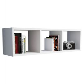 ΡΑΦΙΕΡΑ ΤΟΙΧΟΥ ΜΕΛΑΜΙΝΗΣ ΛΕΥΚΗ HM9228.11 90x22x25,6Υ εκ. - ΒΙΒΛΙΟΘΗΚΕΣ στο Milonadakis.gr