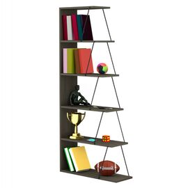 ΒΙΒΛΙΟΘΗΚΗ ΜΙΝΙ TARS HM2241.13 OLIVE GREY ME ΜΑΥΡΕΣ ΒΕΡΓΕΣ 65x22-24x146Υεκ. - ΒΙΒΛΙΟΘΗΚΕΣ στο Milonadakis.gr