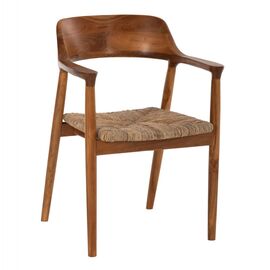 ΠΟΛΥΘΡΟΝΑ KINGSLEY2 ΑΠΟ ΞΥΛΟ ΤΕΑΚ ΚΑΙ ΚΑΘΙΣΜΑ ΨΑΘΑ HM9335 58x53x79 εκ. - ΚΑΡΕΚΛΕΣ - ΠΟΛΥΘΡΟΝΕΣ ΕΣ. στο Milonadakis.gr