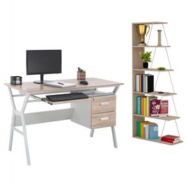 ΣΕΤ ΓΡΑΦΕΙΟΥ HM11769 2ΤΜΧ ΜΕΛΑΜΙΝΗ ΣΕ SONOMA- ΛΕΥΚΟ ΜΕΤΑΛΛΟ - ΓΡΑΦΕΙΑ στο Milonadakis.gr