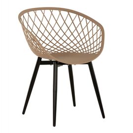 ΠΟΛΥΘΡΟΝΑ ΠΟΛΥΠΡΟΠΥΛΕΝΙΟΥ ΚΑΠΟΥΤΣΙΝΟ-ΜΑΥΡΑ ΜΕΤΑΛΛΙΚΑ ΠΟΔΙΑ ARIADNE HM8001.23 63x56x80Υεκ. - ΚΑΡΕΚΛΕΣ - ΠΟΛΥΘΡΟΝΕΣ ΕΣ. στο Milonadakis.gr