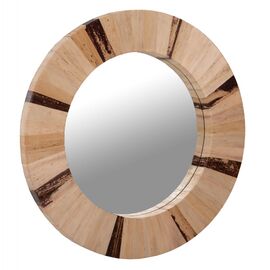 ΚΑΘΡΕΠΤΗΣ ΤΟΙΧΟΥ ΣΤΡΟΓΓΥΛΟΣ HM7837 ΠΛΑΙΣΙΟ ΙΝΕΣ ΦΟΙΝΙΚΑ ΦΥΣΙΚΟ ΧΡΩΜΑ Φ60x4εκ. - ΚΑΘΡΕΠΤΕΣ στο Milonadakis.gr