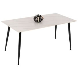 ΤΡΑΠΕΖΙ ΤΡΑΠΕΖΑΡΙΑΣ SINTERED STONE TOM HM8588.02 WHITE MARBLE 160x90x76Y εκ. - ΤΡΑΠΕΖΙΑ ΚΟΥΖΙΝΑΣ στο Milonadakis.gr