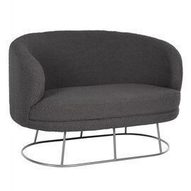 ΚΑΝΑΠΕΣ 2ΘΕΣΙΟΣ ARIEN HM8492.21 ΓΚΡΙ ΜΠΟΥΚΛΕ ΜΕ ΑΣΗΜΙ ΒΑΣΗ 130X75X85Yεκ. - ΚΑΝΑΠΕΔΕΣ-ΣΑΛΟΝΙΑ στο Milonadakis.gr