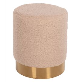 ΣΚΑΜΠΟ LEVY HM8408.20 ΜΠΟΥΚΛΕ ΥΦΑΣΜΑ ΕΚΡΟΥ ΜΕ ΧΡΥΣΗ ΒΑΣΗ Φ35x42Υ εκ. - ΠΟΥΦ - ΣΚΑΜΠΟ - ΜΠΑΟΥΛΟ στο Milonadakis.gr