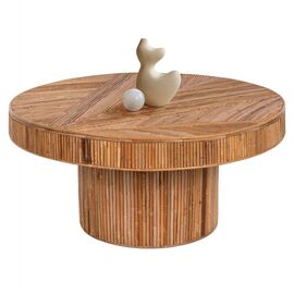 ΤΡΑΠΕΖΙ ΣΑΛΟΝΙΟΥ GATSBY ΣΤΡΟΓΓΥΛΟ HM9651 RATTAN ΧΡΩΜΑ ΦΥΣΙΚΟ Φ100x50Y εκ. - ΤΡΑΠΕΖΑΚΙΑ ΣΑΛΟΝΙΟΥ στο Milonadakis.gr