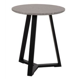 ΒΟΗΘΗΤΙΚΟ ΤΡΑΠΕΖΑΚΙ HM9587.02 MDF ΓΚΡΙ ΜΑΡΜΑΡΟ-ΜΑΥΡΗ ΜΕΤΑΛΛΙΚΗ ΒΑΣΗ Φ45x55Υεκ. - ΒΟΗΘΗΤΙΚΑ ΤΡΑΠΕΖΑΚΙΑ στο Milonadakis.gr