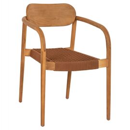 ΠΟΛΥΘΡΟΝΑ OSLO HM9636.01 ΞΥΛΟ TEAK ΦΥΣΙΚΟ & ΚΑΦΕ ΣΧΟΙΝΙ 55x54x80Y εκ. - ΚΑΡΕΚΛΕΣ - ΠΟΛΥΘΡΟΝΕΣ ΕΣ. στο Milonadakis.gr