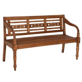 ΠΑΓΚΑΚΙ ΕΞ.ΧΩΡΟΥ HM7903 ΜΑΣΙΦ ΞΥΛΟ ΜΑΟΝΙ ΣΕ ΦΥΣΙΚΟ ΜΕ ΜΠΡΑΤΣΑ & ΠΛΑΤΗ 148x54x90Υεκ. - ΠΑΓΚΑΚΙΑ στο Milonadakis.gr