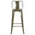 ΣΚΑΜΠΟ BAR ΜΕΤΑΛΛΙΚΟ MELITA ME ΠΛΑΤΗ ΣΕ DARK OLIVE GREEN HM8643.03 43Χ43Χ100εκ. - ΣΚΑΜΠΟ ΜΠΑΡ στο Milonadakis.gr