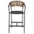 ΣΚΑΜΠΟ ΑΛΟΥΜΙΝΙΟΥ ΜΕ ΜΠΡΑΤΣΑ ΑΝΘΡΑΚΙ PE RATTAN TEXTLINE 56x58x105Y εκ.HM5892.01 - ΣΚΑΜΠΩ στο Milonadakis.gr