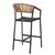 ΣΚΑΜΠΟ ΑΛΟΥΜΙΝΙΟΥ ΜΕ ΜΠΡΑΤΣΑ ΑΝΘΡΑΚΙ PE RATTAN TEXTLINE 56x58x105Y εκ.HM5892.01 - ΣΚΑΜΠΩ στο Milonadakis.gr