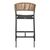 ΣΚΑΜΠΟ ΑΛΟΥΜΙΝΙΟΥ ΜΕ ΜΠΡΑΤΣΑ ΑΝΘΡΑΚΙ PE RATTAN TEXTLINE 56x58x105Y εκ.HM5892.01 - ΣΚΑΜΠΩ στο Milonadakis.gr