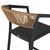 ΣΚΑΜΠΟ ΑΛΟΥΜΙΝΙΟΥ ΜΕ ΜΠΡΑΤΣΑ ΑΝΘΡΑΚΙ PE RATTAN TEXTLINE 56x58x105Y εκ.HM5892.01 - ΣΚΑΜΠΩ στο Milonadakis.gr