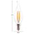 ΛΑΜΠΤΗΡΑΣ HM4047.01 ΣΤΥΛ ΦΛΟΓΑ LED FILAMENT 6W E14 3000K ΔΙΑΦΑΝΟ DIMMABLE - ΦΩΤΙΣΜΟΣ ΟΙΚΟΝΟΜΙΑΣ στο Milonadakis.gr