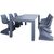 Σετ Τραπεζαρίας 7τμχ Vegas Bloom Dark Grey 100X180/220Χ75εκ. - ΣΕΤ ΤΡΑΠΕΖΑΡΙΕΣ στο Milonadakis.gr