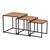 ALBA SET 3 ΤΜΧ ΤΡΑΠΕΖΑΚΙΑ OAK GRAIN - ΤΡΑΠΕΖΑΚΙΑ ΣΑΛΟΝΙΟΥ στο Milonadakis.gr