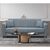 SILIA SILVER GREY ΥΦΑΣΜΑ 3ΘΕΣΙΟΣ ΚΑΝΑΠΕΣ/ΚΡΕΒΑΤΙ ΜΕ ΑΠΟΘ.ΧΩΡΟ 210X80εκ. - ΚΑΝΑΠΕΔΕΣ-ΣΑΛΟΝΙΑ στο Milonadakis.gr