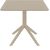 SKY TAUPE 80X80X74εκ. ΤΡΑΠΕΖΙ ΠΟΛ/ΝΙΟΥ - ΤΡΑΠΕΖΙΑ ΕΞ. ΧΩΡΟΥ στο Milonadakis.gr