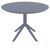 SKY DARK GREY Φ105X74εκ. ΤΡΑΠΕΖΙ ΠΟΛ/ΝΙΟΥ - ΤΡΑΠΕΖΙΑ ΕΞ. ΧΩΡΟΥ στο Milonadakis.gr