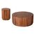 ΣΕΤ 2ΤΜΧ ΤΡΑΠΕΖΙΑ ΣΑΛΟΝΙΟΥ ΣΤΡΟΓΓΥΛΑ SEDGE HM11944 ΜΑΣΙΦ ΑΚΑΚΙΑ Φ90 & Φ40εκ. - ΤΡΑΠΕΖΑΚΙΑ ΣΑΛΟΝΙΟΥ στο Milonadakis.gr