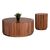 ΣΕΤ 2ΤΜΧ ΤΡΑΠΕΖΙΑ ΣΑΛΟΝΙΟΥ ΣΤΡΟΓΓΥΛΑ SEDGE HM11944 ΜΑΣΙΦ ΑΚΑΚΙΑ Φ90 & Φ40εκ. - ΤΡΑΠΕΖΑΚΙΑ ΣΑΛΟΝΙΟΥ στο Milonadakis.gr